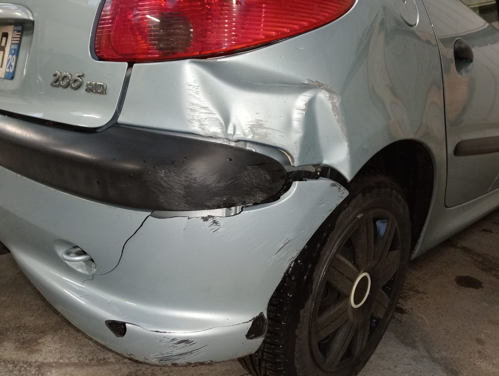 Peugeot 206 avant intervention